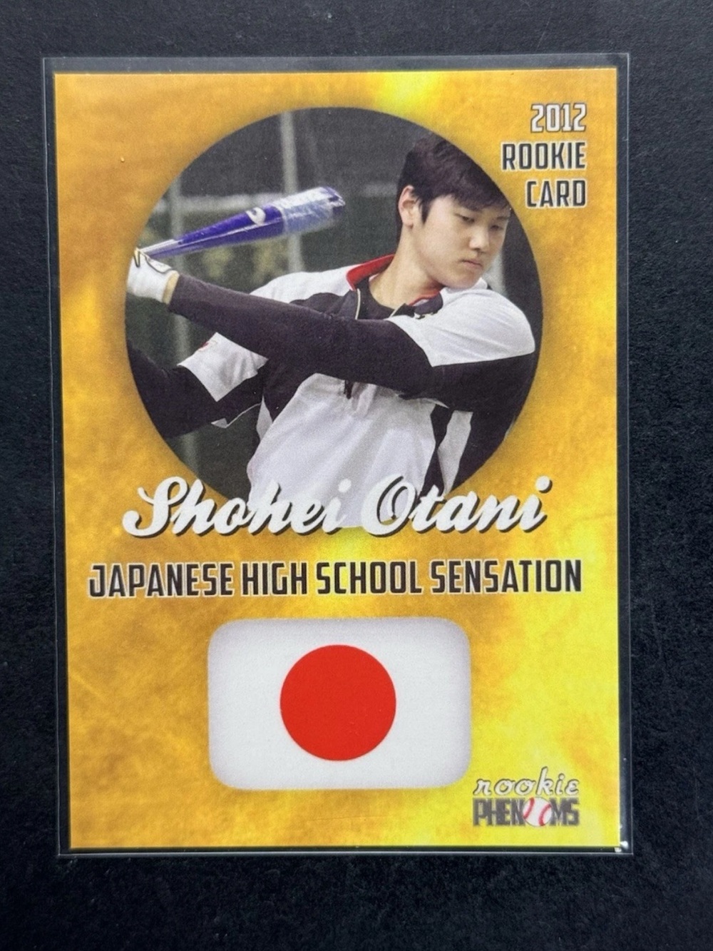 Shohei Ohtani 2012 Rookie Card - Yellow Background, White & Black Uniform